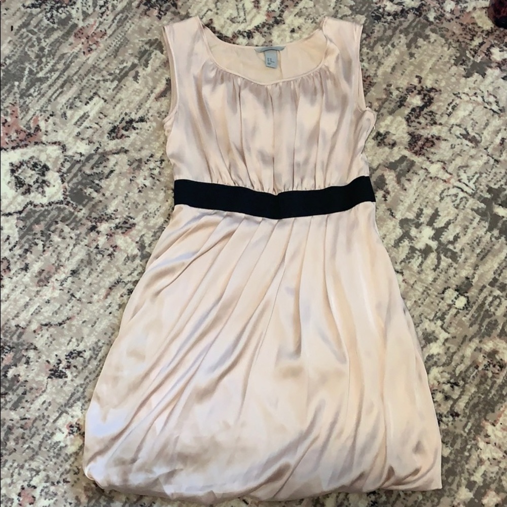Blush pink satin finish dress 🌸 H&M